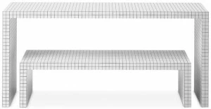 Zanotta Прямоугольная консоль в сотах Quaderna