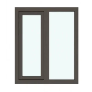 Окно пластиковое ПВХ Рехау одностворчатое 1175x1000 мм (ВхШ) правое двухкамерный стеклопакет белый/темный дуб