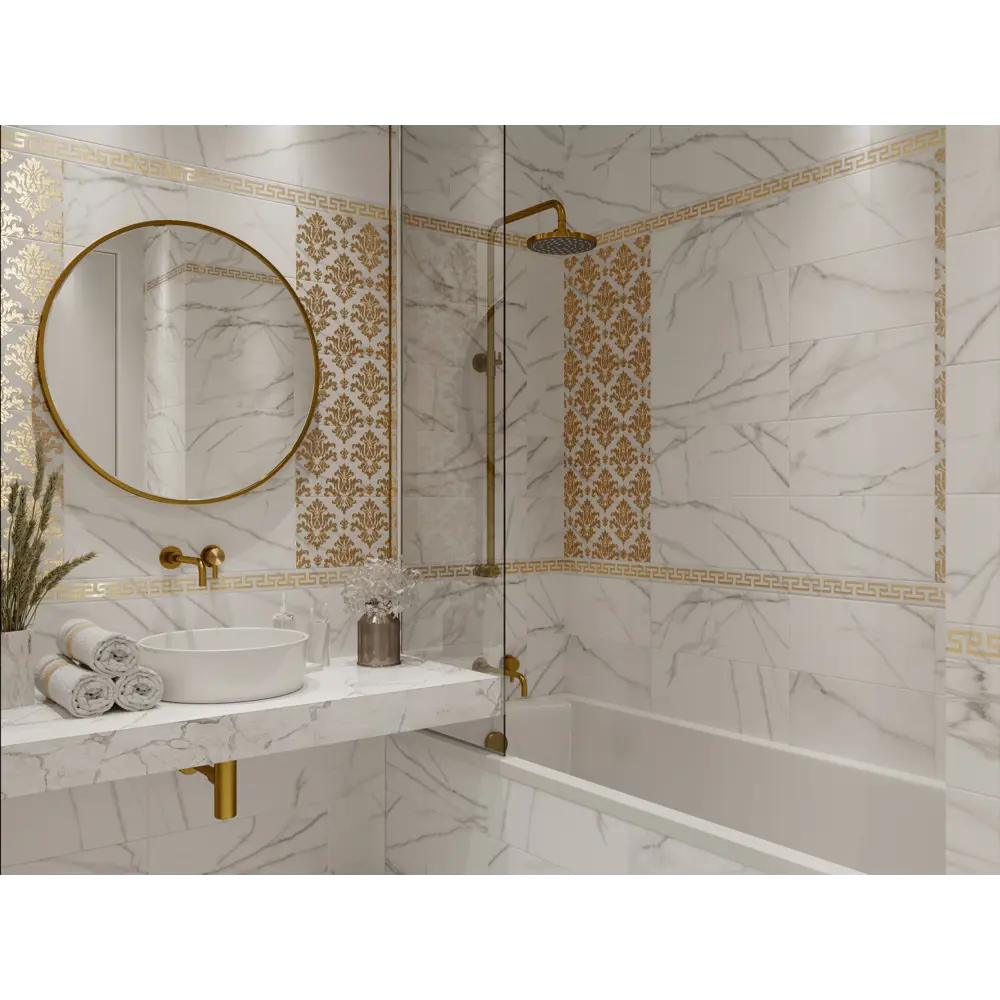 Декор настенный Neobarocco Calacatta White 20x50 см матовый цвет белый 84789510 STLM-2043846 Santreyd Mix and Live - Вид №3