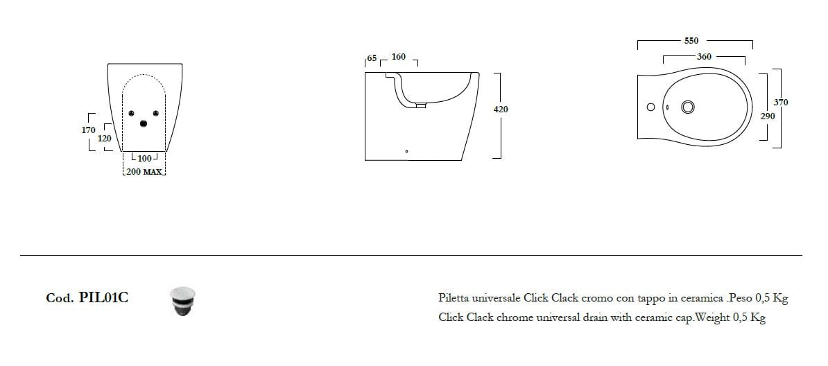 Напольное оконное биде Olympia Ceramica Формоза ARCH-00058969 - Вид №6