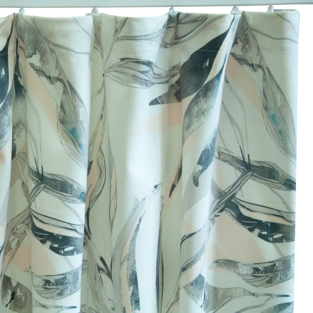 SEASONS Штора блэкаут Лион с лентой 140x260 см бежевый бархат 88948009 STLM-1051796 - Вид №4