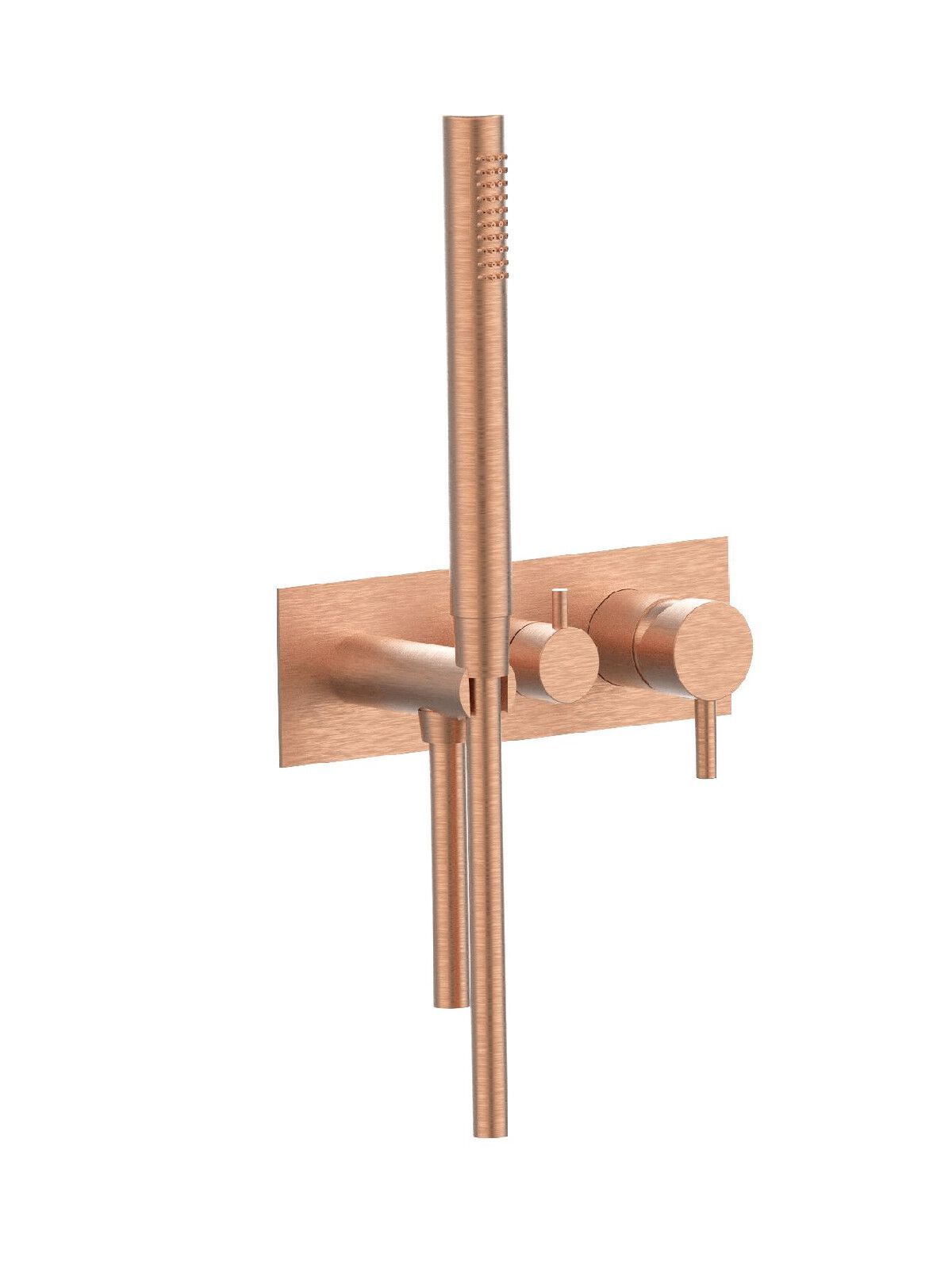 Настенный смеситель для ванны с 3 отверстиями и ручным душем Rubinetterie Frattini отдельная эстетика ARCH-00136591 - Вид №31