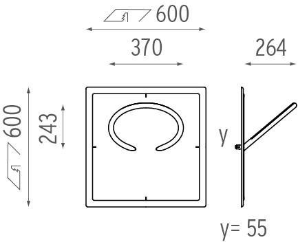 Flos Полувстраиваемая светодиодная лампа Soft collection - 3d sun-id-1425613 - Вид №7