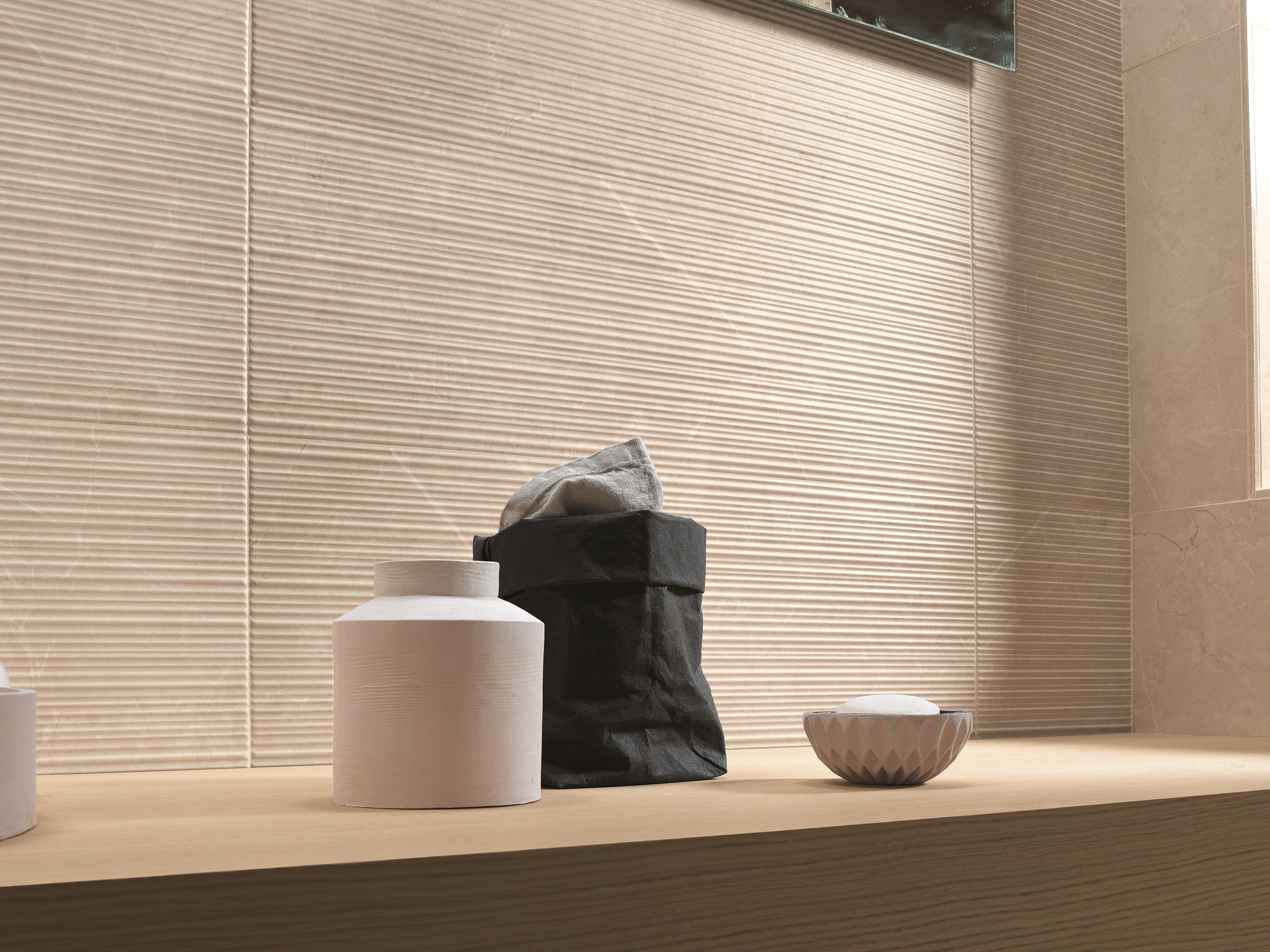 Внутренняя белая паста керамическая трехмерная поверхность плитки FAP ceramiche Рим ARCH-00140733