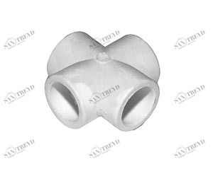 Крестовина 25 Grise PP-R PROAQUA 27255