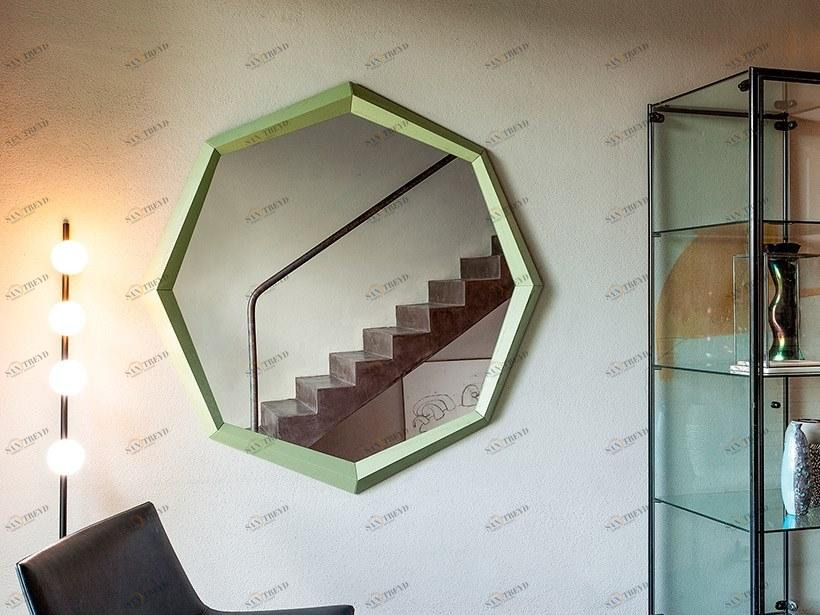 Devina Nais Зеркало восьмиугольной формы из дуба sun-id-1425190