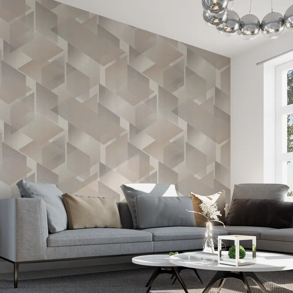 Обои флизелиновые Walldecor Малевич темно-бежевые 1.06 м 75222-22 89361471 STLM-2170482 - Вид №3