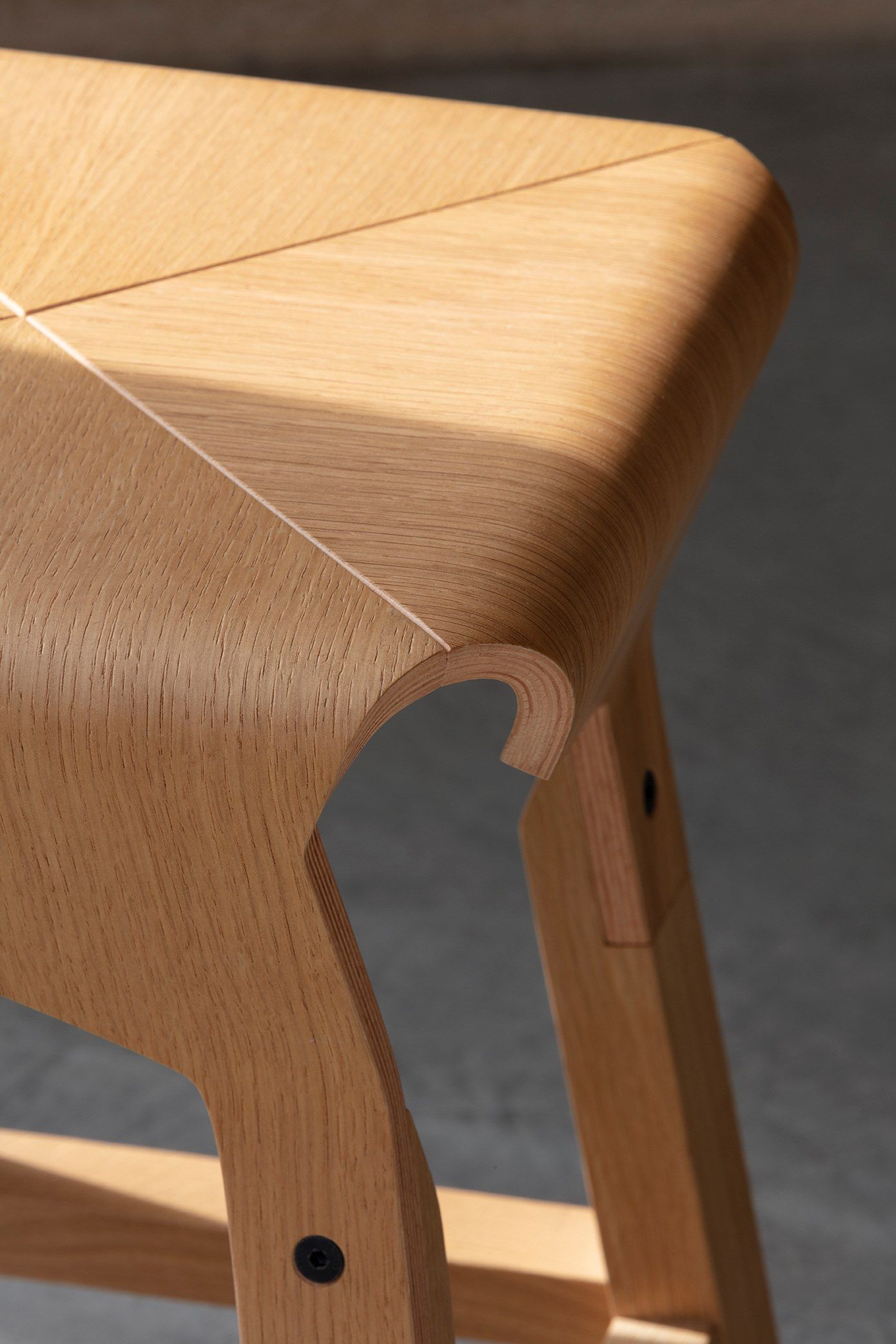 Деревянный низкий стул с подставкой для ног Vergés Naoshima ARCH-00055784 - Вид №11