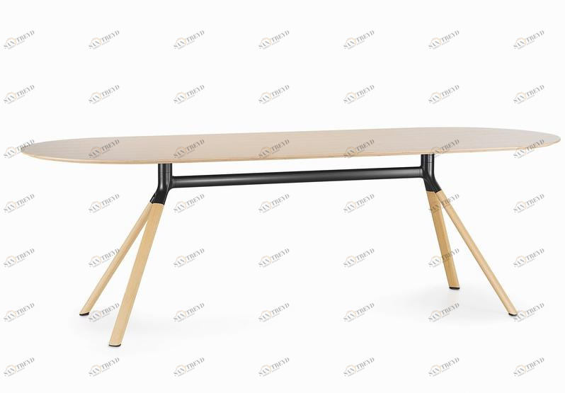 Lapalma Овальный деревянный стол Fork sun-id-1356243