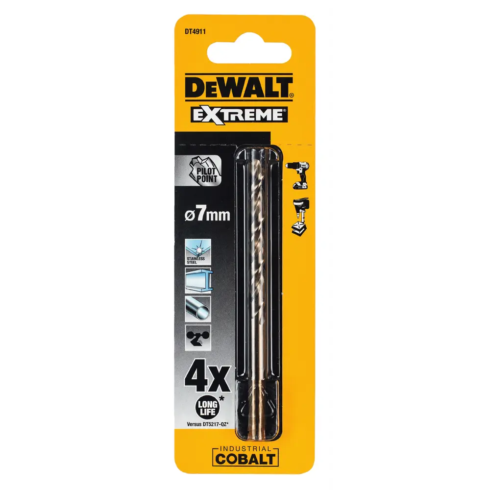 Сверло по металлу Dewalt 7х109 мм 18748316 STLM-2045473  - Вид №1