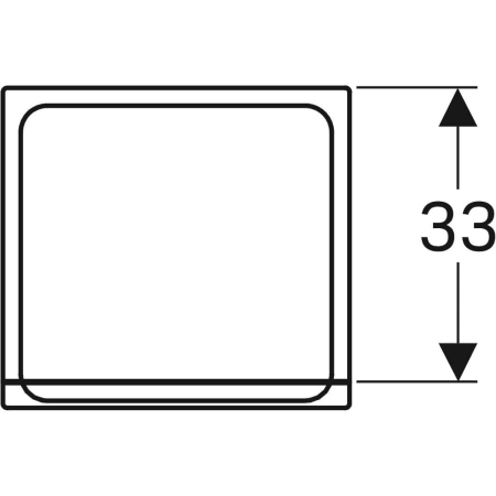 869021000 Шкафчик Geberit Renova Plan однодверный с одним выдвижным ящиком Geberit  - Вид №2