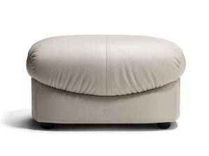 Кожаный пуф