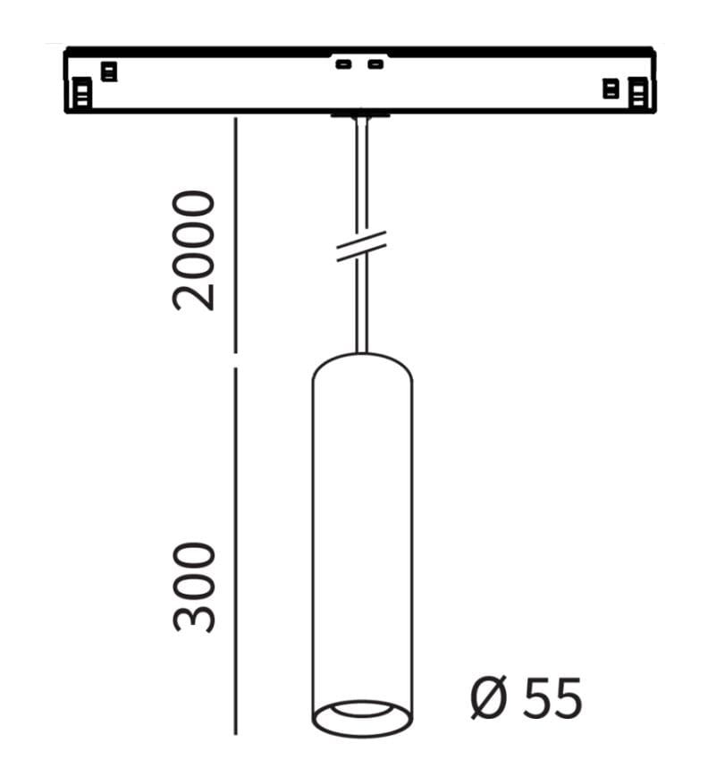 Экструдированный алюминиевый подвесной светильник с регулируемой яркостью Lucifero's мини-трек-потолок ARCH-00133524 - Вид №5