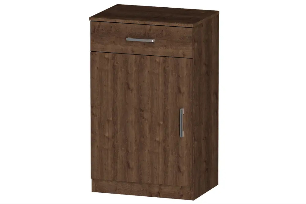 91071189 Тумба офисная Furnistyle ЛТ-01 55x90x40 см 1 ящик ЛДСП цвет дуб коричневый табак STLM-0468325