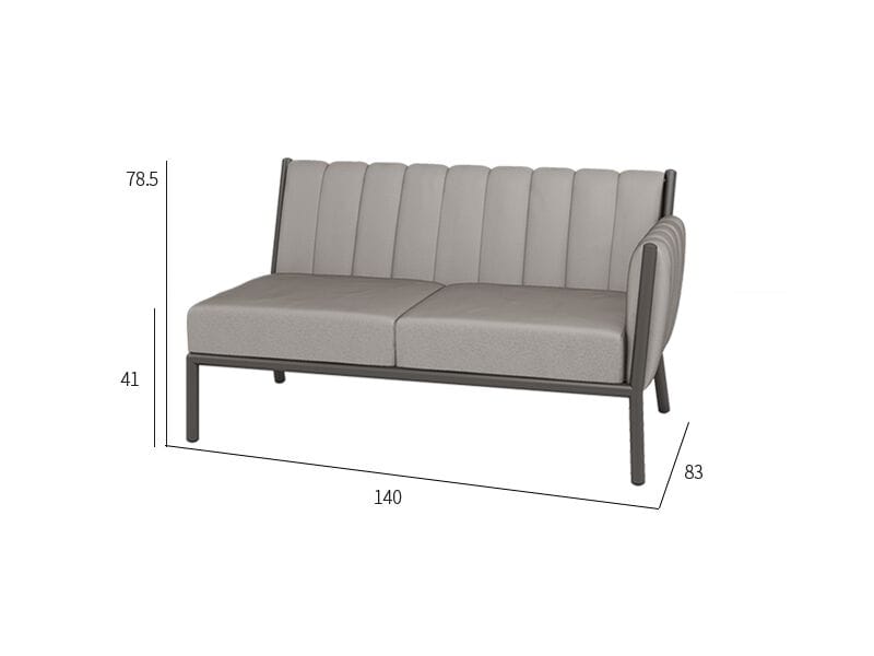 2-местный тканевый садовый диван VINEKO Morris ARCH-00115442 - Вид №3