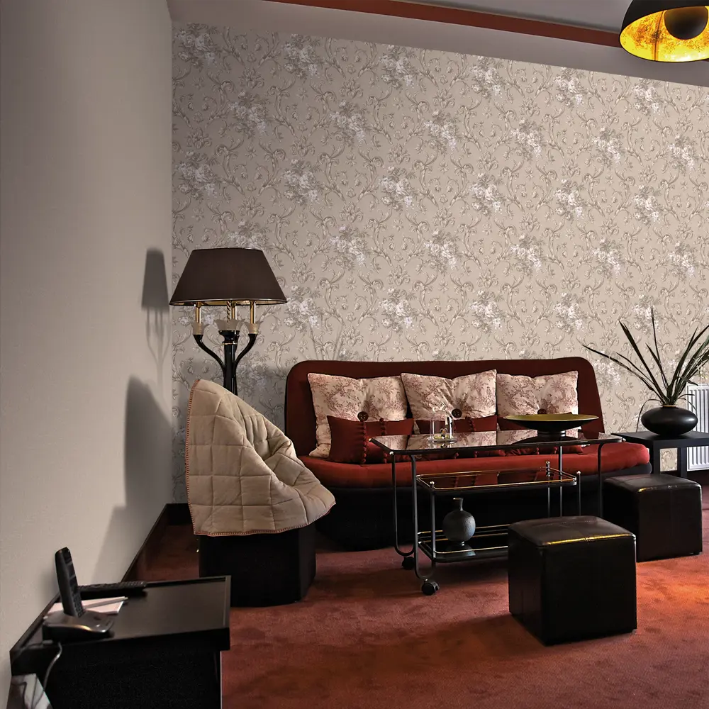 Обои флизелиновые Erismann Elegance коричневые 1.06 м 3499-4 STLM-2182194 - Вид №2