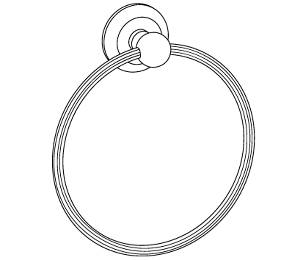 C36-510 C36-510 Кольцо для полотенца настенное ДРАГОЦЕННОСТЬ Cristal & Bronze BIJOU  - Вид №1