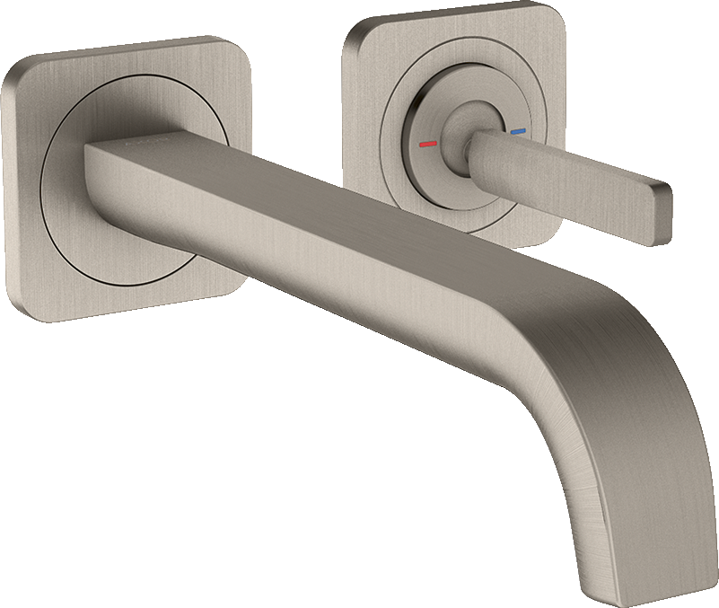 36106800 Смеситель для раковины, однорычажный, скрытого монтажа, настенный, со штыревой ручкой, изливом 221 мм и накладками AXOR CITTERIO E