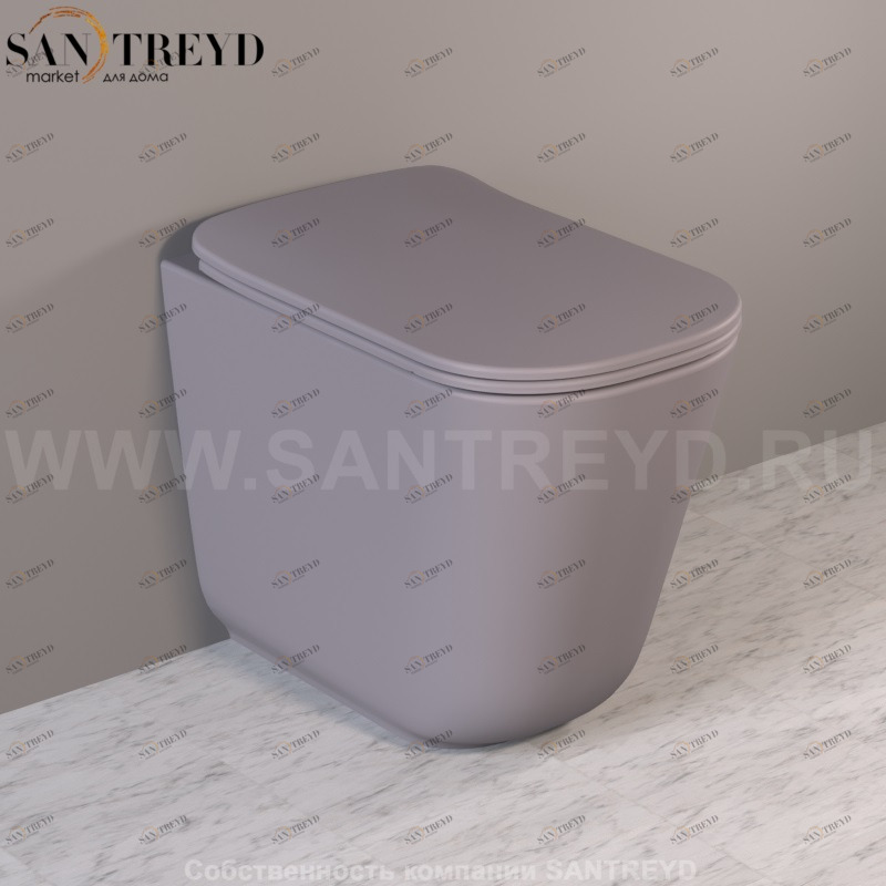 511809 Приставной унитаз напольный Белый Kerasan Tribeca Италия