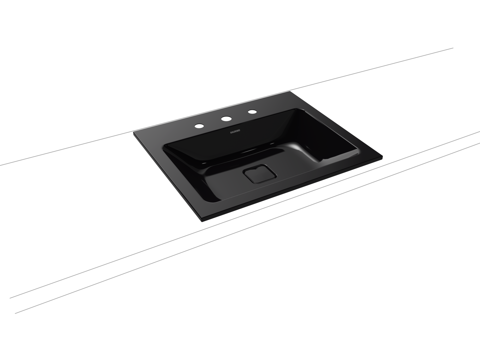 Умывальник KALDEWEI Сталь эмалированная 3080 178 черный 30803060178 