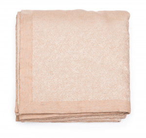 LEI_268_174_39_250 Покрывало с кантом , медный, 250/260, лен жаккард LEITNER