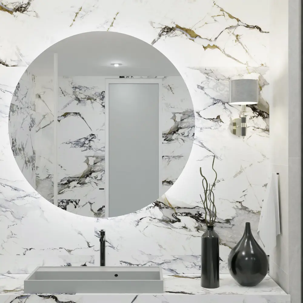 Глазурованный керамогранит Аксима Тасос 60x120 см 1.44 м² матовый цвет белый AXIMA THASOS STLM-2063980