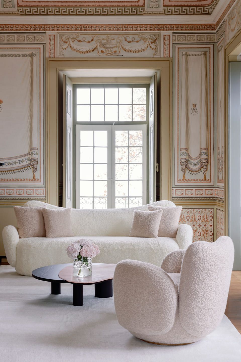 Низкий журнальный столик из розового дуба и оникса Greenapple Bordeira ARCH-00137160 - Вид №5