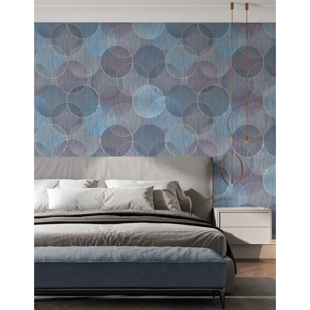 Обои флизелиновые WallSecret Jazz сиреневые 1.06 м 8644-19 STLM-2154173 - Вид №3