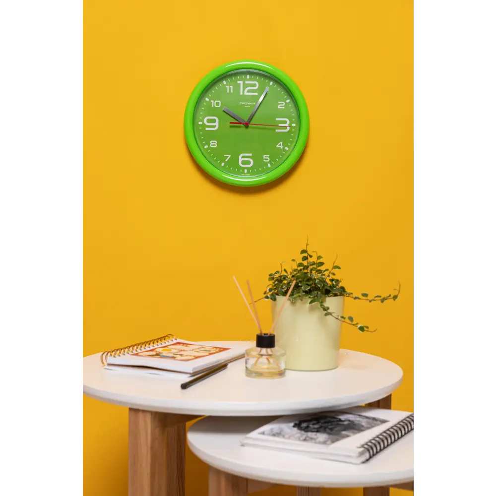 Часы настенные детские цвет зеленый диаметр 25 см TROYKATIME STLM-2193607 - Вид №3
