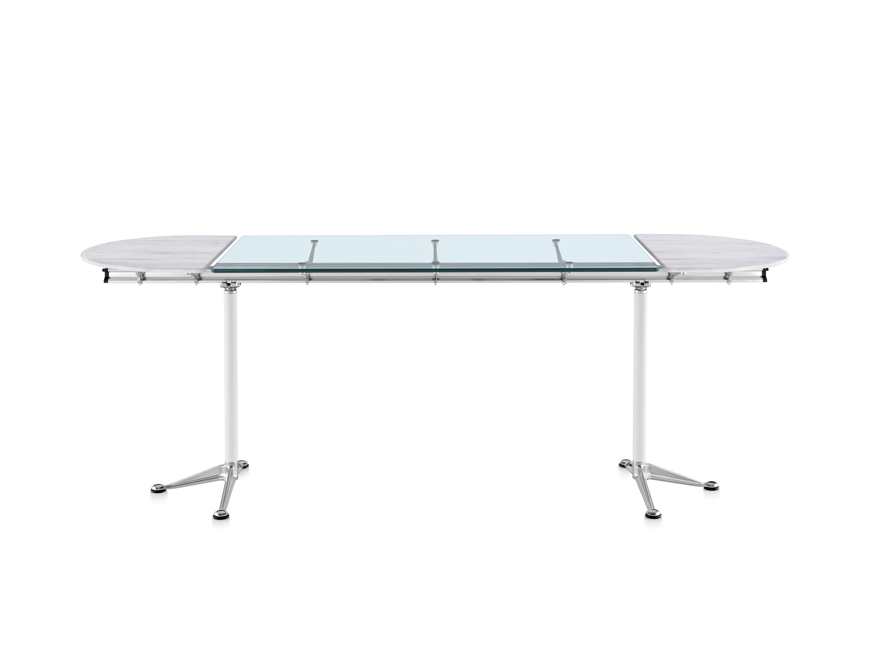 Алюминиевый и стеклянный овальный выдвижной стол для совещаний Herman Miller Burdick ARCH-00010269 - Вид №10