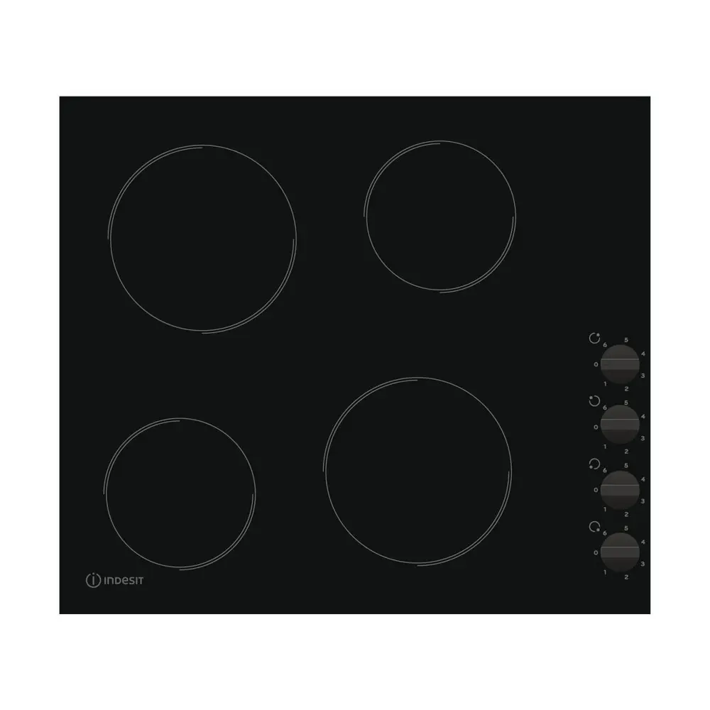 Варочная панель электрическая INDESIT RI 860 C 4 конфорки цвет чёрный STLM-2121293 - Вид №4