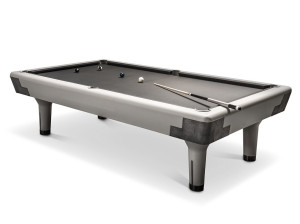 Бильярдный стол из массива дерева с кожаным покрытием