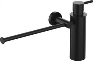 W4975.NM Полотенцедержатель настенный с дозатором DESIGN цвет Черный матовый COLOMBO PLUS