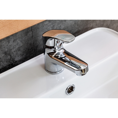 Orange OneLife P01-021cr полимерный смеситель для раковины никель sun-id-1517296 - Вид №4