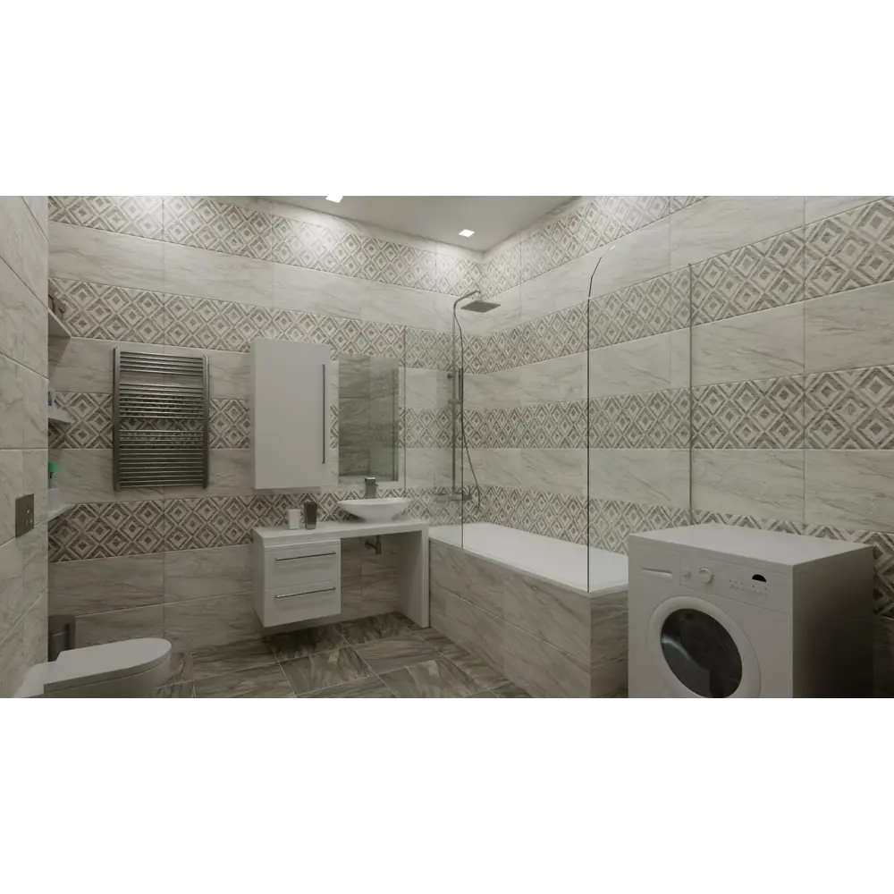 Плитка напольная Airslate Dark 41.8x41.8 см 1.4 м² цвет бежевый Santreyd STLM-2009009 - Вид №4