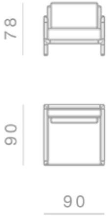 GHIDINI1961 Кресло с подлокотниками Frame sun-id-1376762 - Вид №10