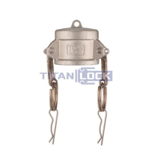 Камлок нержавеющий тип DC, заглушка для ниппеля 1/2", AISI316, TL50DCSS316 TITAN LOCK