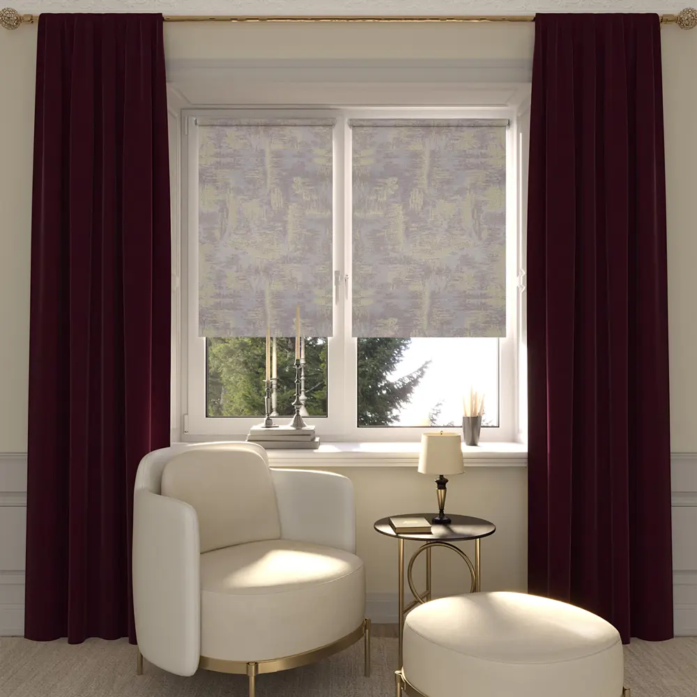 Штора рулонная Марко 40x175 см коричневая DOMLEGRAND STLM-2036753 - Вид №3