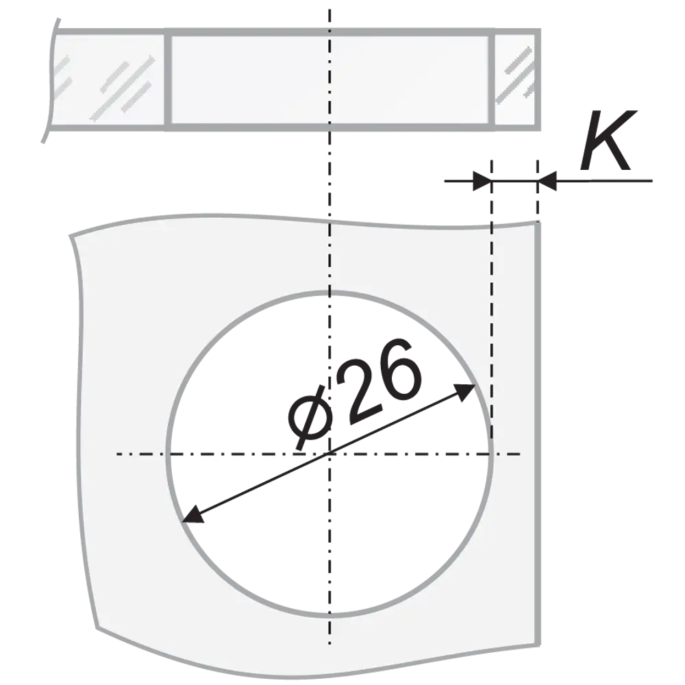 Santreyd Петля мебельная полунакладная для стеклянных дверей с плавным ходом 82509416 STLM-0028899 - Вид №4
