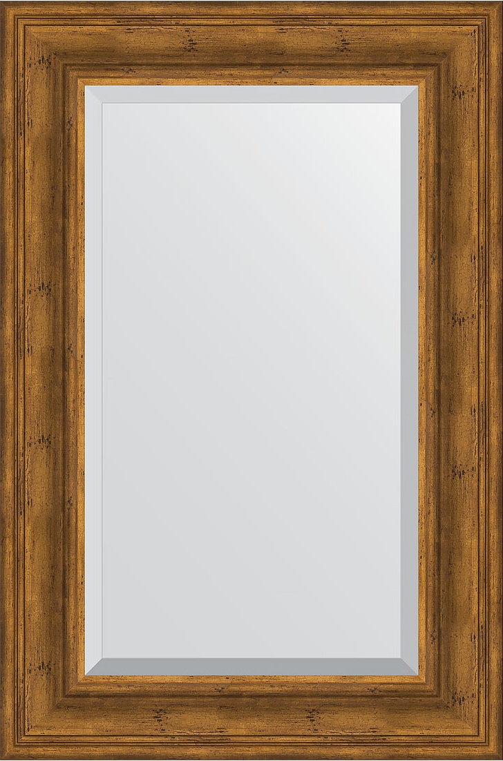 BY 3420 Зеркало с фацетом в багетной раме - травленая бронза 99 mm EVOFORM Exclusive