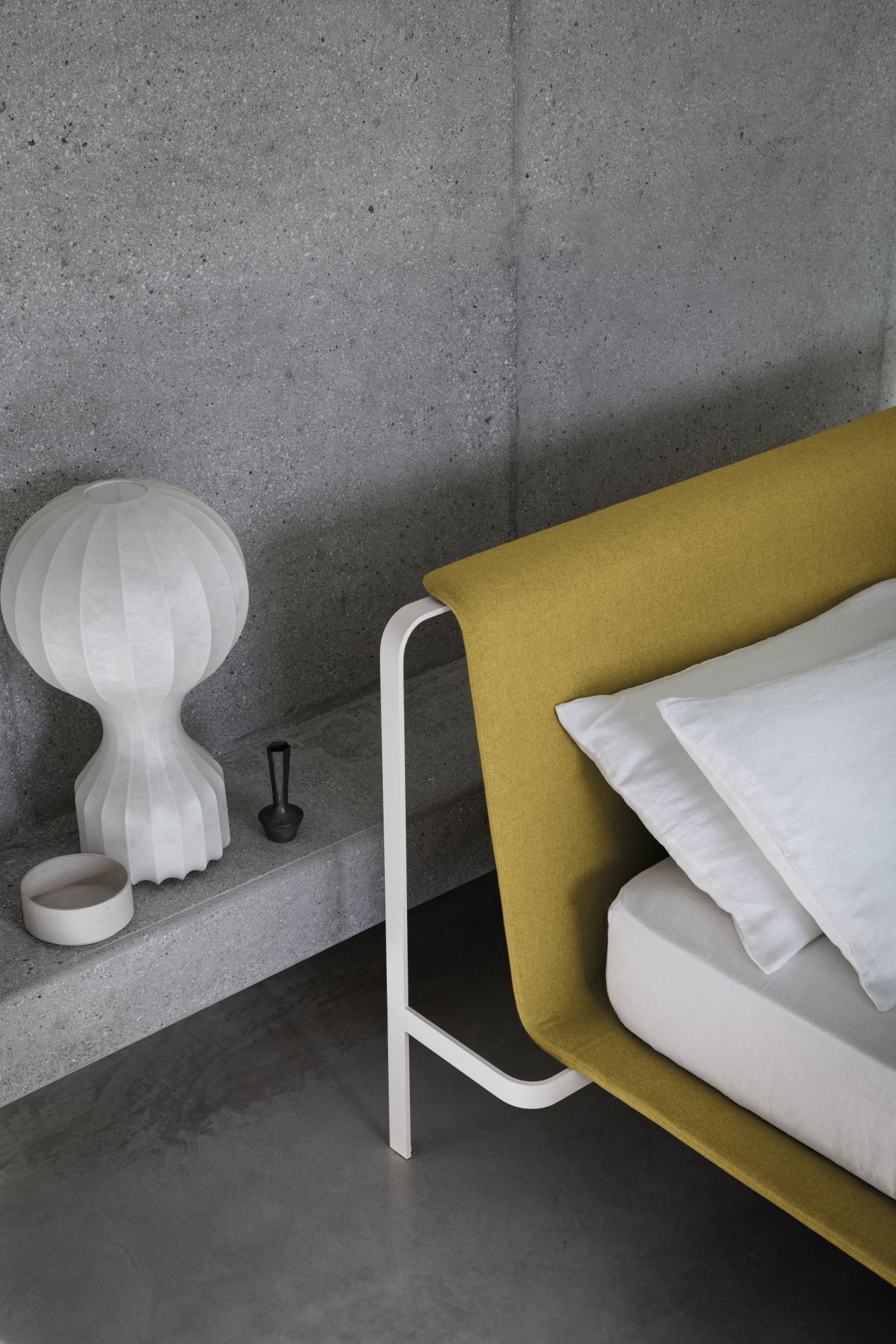 Съемная кровать из ткани с мягким изголовьем Bolzan Изгиб ARCH-00117703 - Вид №2