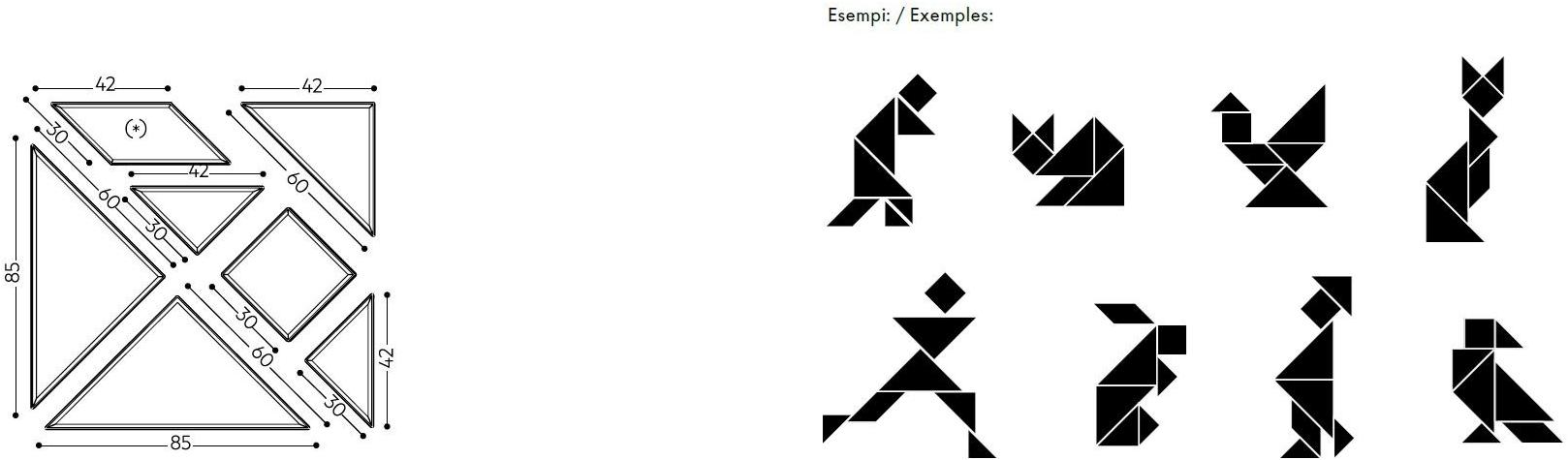 Lago Модульный стенной книжный шкаф Tangram sun-id-1398283 - Вид №9