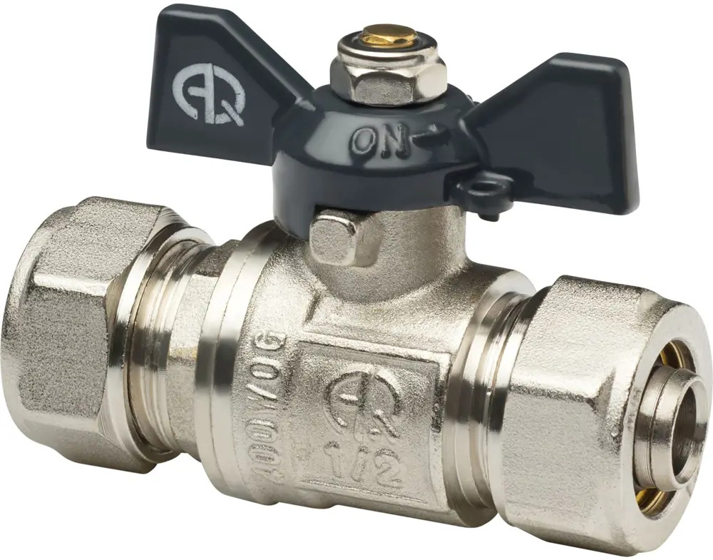 90189880 Кран шаровый для металлополимерных труб Aqualink 1/2" наружный-внутренний 82202678 STLM-0806916