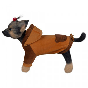 ПР0022086 Куртка для собак велюр Мишка 32см Dogmoda