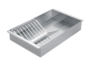 Перфорированный лоток со съемной крылом из нержавеющей стали