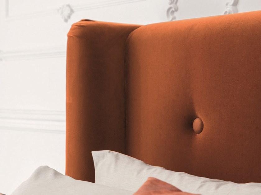 Porada Двуспальная кровать из дерева с мягким изголовьем Iron sun-id-1511064 - Вид №2