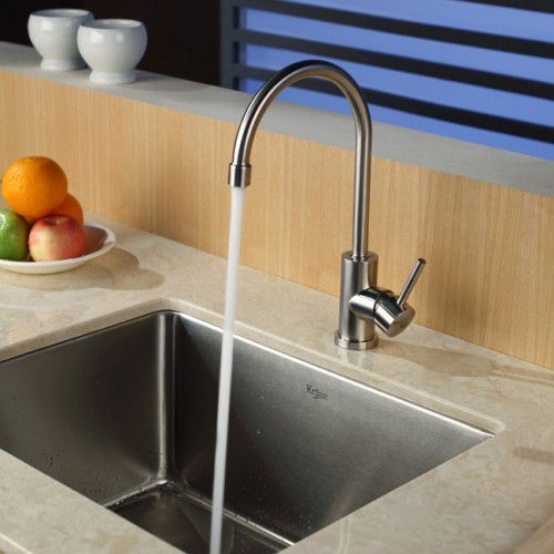 KHU101-23-KPF2160-KSD33BN Накладная раковина на столешницу  прямоугольная Krausru  - Вид №4