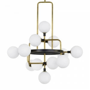 Светильник подвесной 80х80 см серый Viaggio BG368P-12A DELIGHT COLLECTION ДИЗАЙНЕРСКИЕ 00-3883124 Золото;черный
