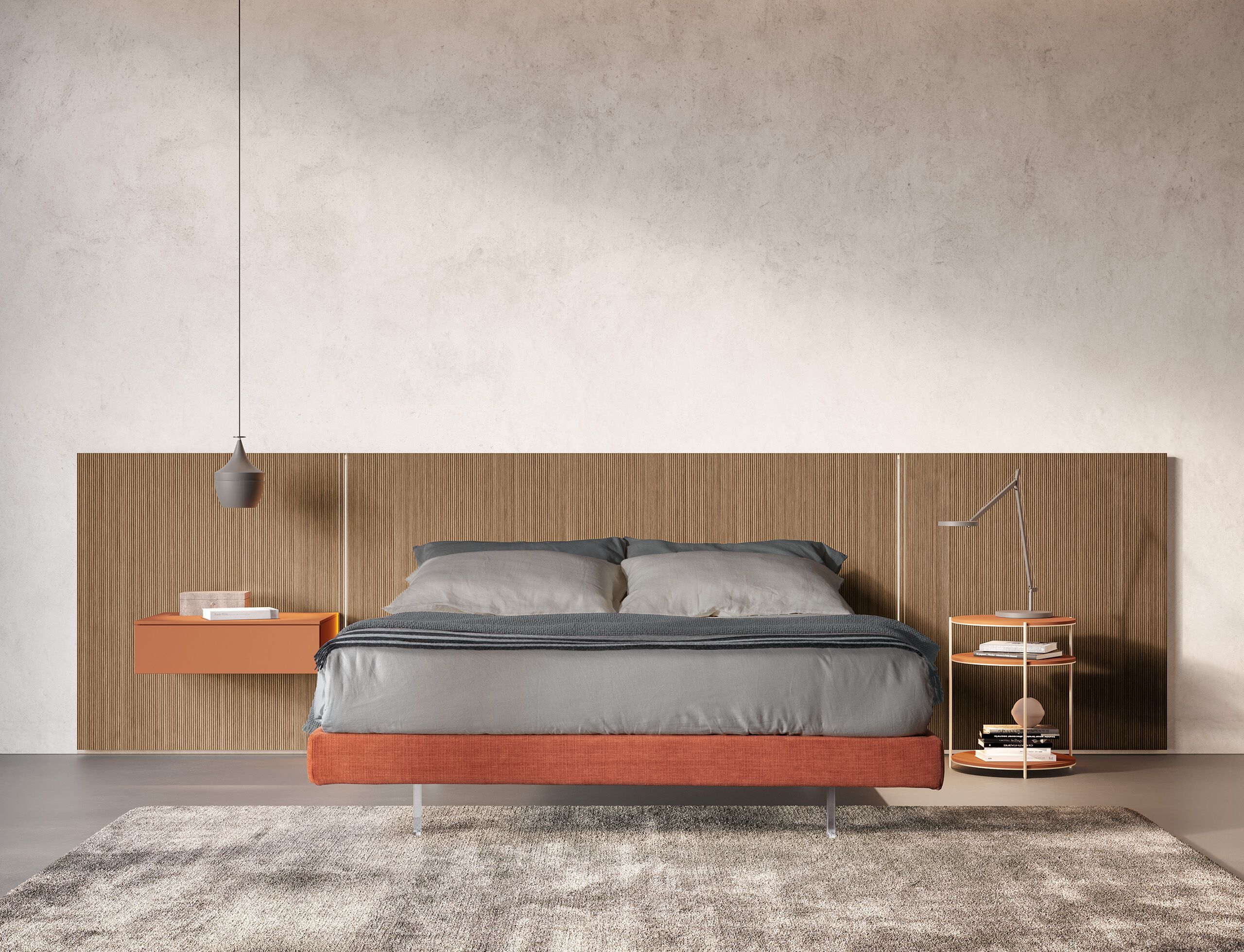 Двуспальная кровать со встроенным освещением Adok CARRÈ ARCH-00040539 - Вид №4