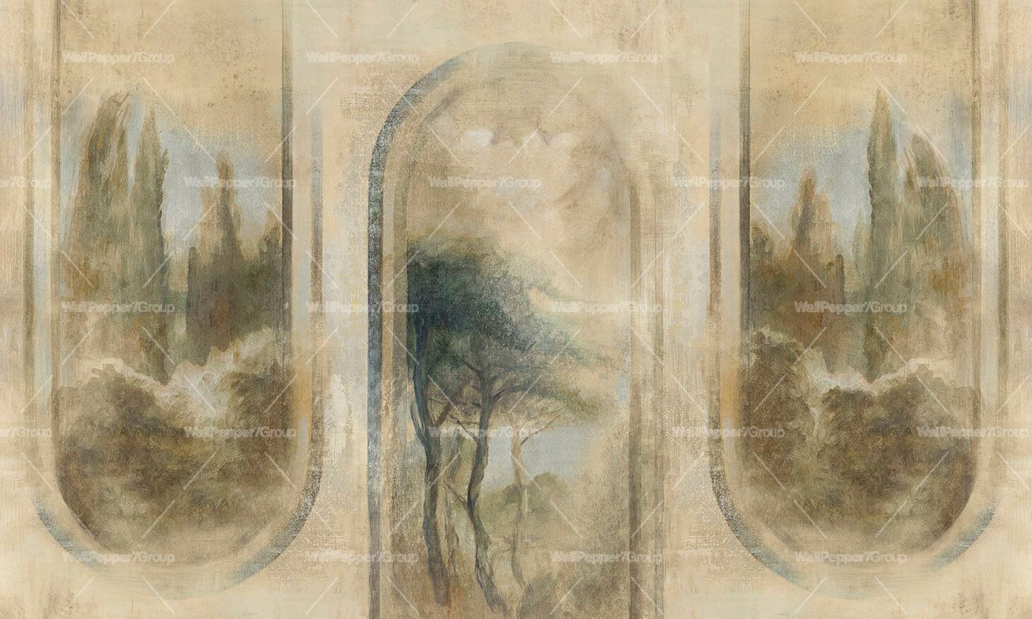 Классические обои ПВХ бесплатно, экологически чистые, моющиеся WallPepper CAPRICCIO ARCH-00113338 - Вид №1